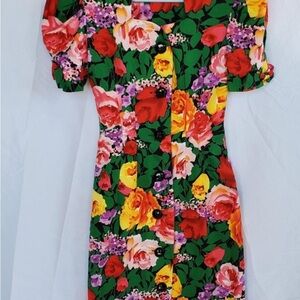 Floral Button-Up Dress